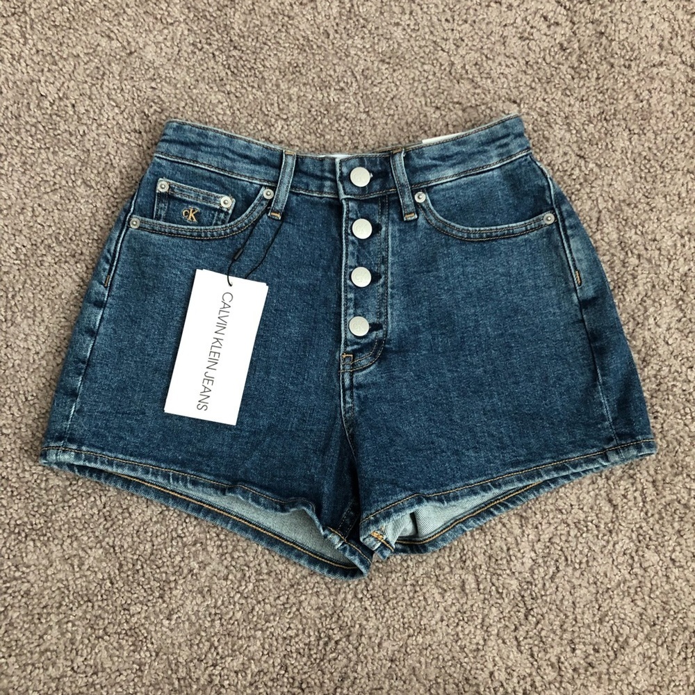 Calvin Klein Jeans High Rise Shorts Womens W26
